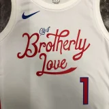 76ers EMBIID #21 City Edition White NBA Jerseys