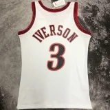 1997/98 76ers IVERSON #3 Retro White NBA Jerseys热压