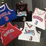 76ers IVERSON #3 Retro Blue NBA Jerseys