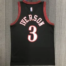 76ers IVERSON #3 Retro Black NBA Jerseys