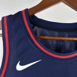 2023/24 76ers EMBIID #21 Sapphire Blue City Edition NBA Jerseys 热压
