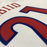 76ers EMBIID #21 City Edition White NBA Jerseys
