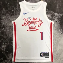 76ers EMBIID #21 City Edition White NBA Jerseys