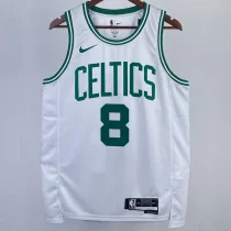 2023/24 Celtics PORAIGIS #8 White NBA Jerseys 热压