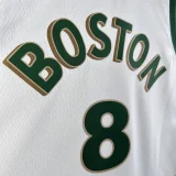 2023/24 Celtics PORAIGIS #8 White City Edition NBA Jerseys
