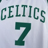 2023/24 Celtics BROWN #7 White Retro NBA Jerseys 热压