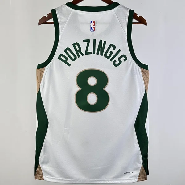 2023/24 Celtics PORAIGIS #8 White City Edition NBA Jerseys