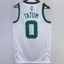 2023/24 Celtics TATUM #0 White Retro NBA Jerseys 热压