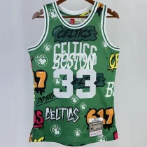 1985/86 Celtics BIRD #33 Green Retro NBA Jerseys 热压