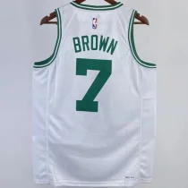 2023/24 Celtics BROWN #7 White NBA Jerseys 热压