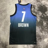 2023 ALL STAR BROWN #7 Blue Top Quality Hot Pressing NBA Jersey