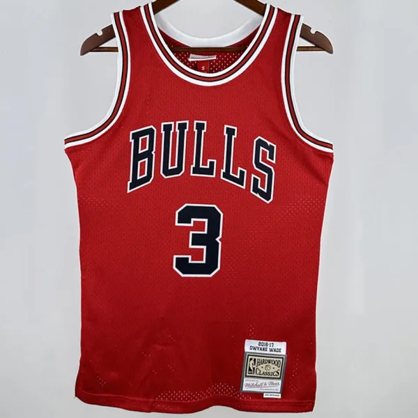 2016/17 Bulls WADE #3 Red Retro NBA Jerseys