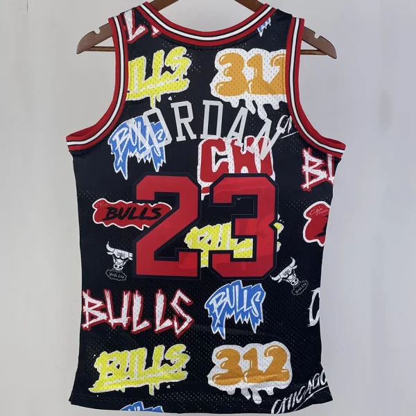 1997/98 Bulls JORDAN #15 Black Retro NBA Jerseys
