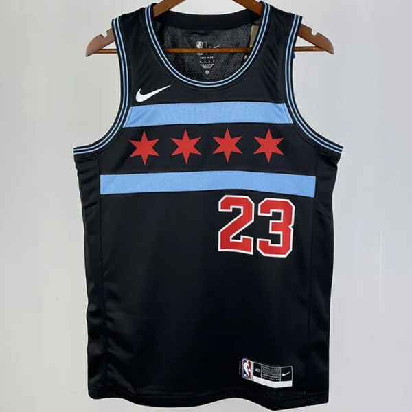 2023/24 Bulls JORDAN #23 Black City Edition NBA Jerseys