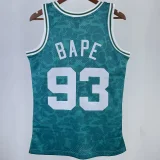 1985/86 Celtics BAPE×M&N #93 Black NBA Jerseys
