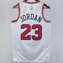 2023/24 Bulls JORDAN #23 White NBA Jerseys