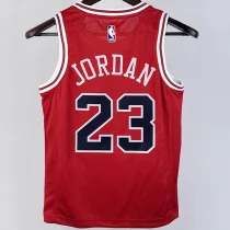 Bulls JORDAN #23 Red Kids NBA Jersey