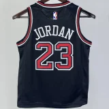Bulls JORDAN #23 Black Kids NBA Jersey