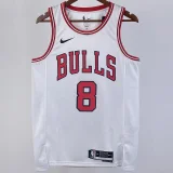 2023/24 Bulls LAVINE #8 White NBA Jerseys