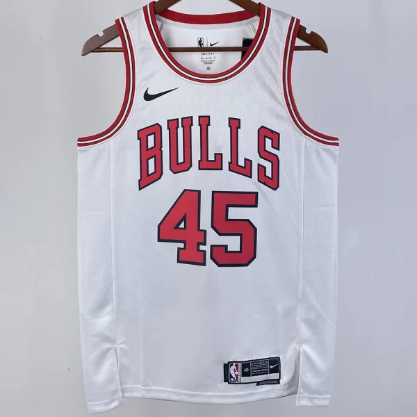 2023/24 Bulls JORDAN #45 White NBA Jerseys