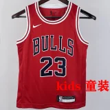 Bulls JORDAN #23 Red Kids NBA Jersey