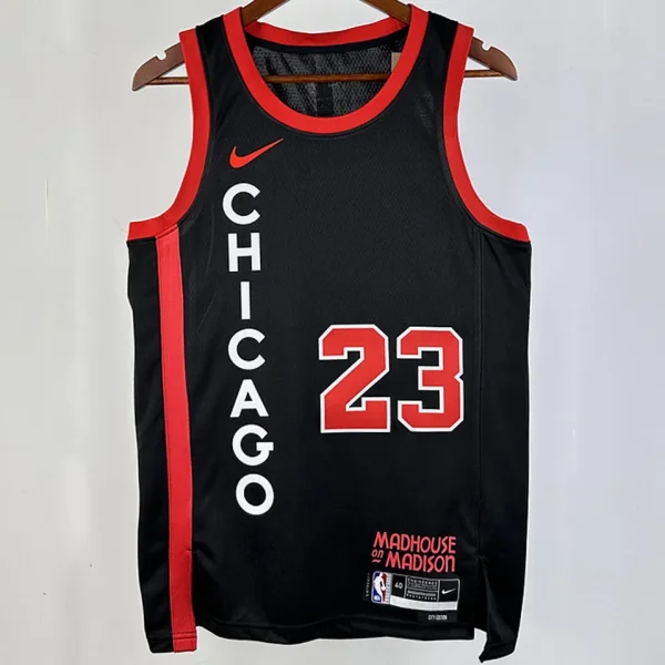2023/24 Bulls JORDAN #23 Black City Edition NBA Jerseys