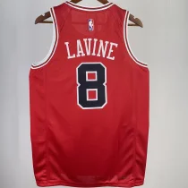 2023/24 Bulls LAVINE #8 Red NBA Jerseys