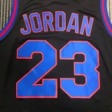 JORDAN # 23 Tune Squad Concept Black NBA Jerseys Hot Pressed