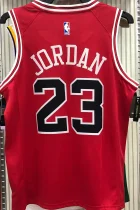 Bulls Jordan #23 Red NBA Jerseys Hot Pressed