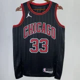 2023/24 Bulls PIPPEN #33 Black NBA Jerseys