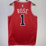 2023/24 Bulls ROSE #1 Red NBA Jerseys