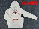 2023/24 Bulls Kids NBA White Hoodie