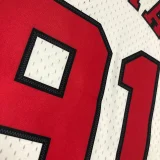 1997/98 Bulls RODMAN #91 White Retro NBA Jerseys 热压