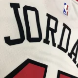 Bulls JDRDAN #45 White NBA Jerseys Hot Pressed