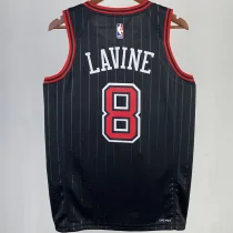2023/24 Bulls LAVINE #8 Black NBA Jerseys