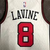 Bulls LAVINE #8 White City Edition NBA Jerseys