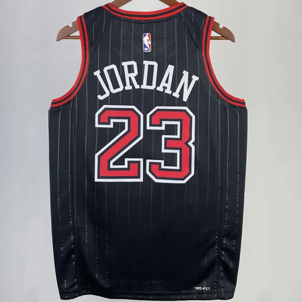 2023/24 Bulls JORDAN #23 Black NBA Jerseys