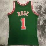 2008/09 Bulls ROSE #1 Retro Green NBA Jerseys热压