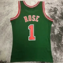 2008/09 Bulls ROSE #1 Retro Green NBA Jerseys热压