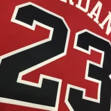 Bulls Jordan #23 Red NBA Jerseys Hot Pressed