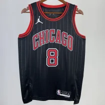 2023/24 Bulls LAVINE #8 Black NBA Jerseys