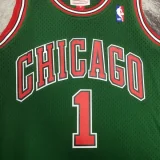 2008/09 Bulls ROSE #1 Retro Green NBA Jerseys热压