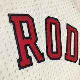 1997/98 Bulls RODMAN #91 White Retro NBA Jerseys 热压