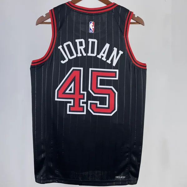 2023/24 Bulls JORDAN #45 Black NBA Jerseys