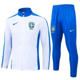 2025 Brazil White Jacket Tracksuit