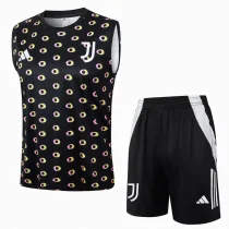 2025 Juventus Black Vest Training Jersey (A Set)