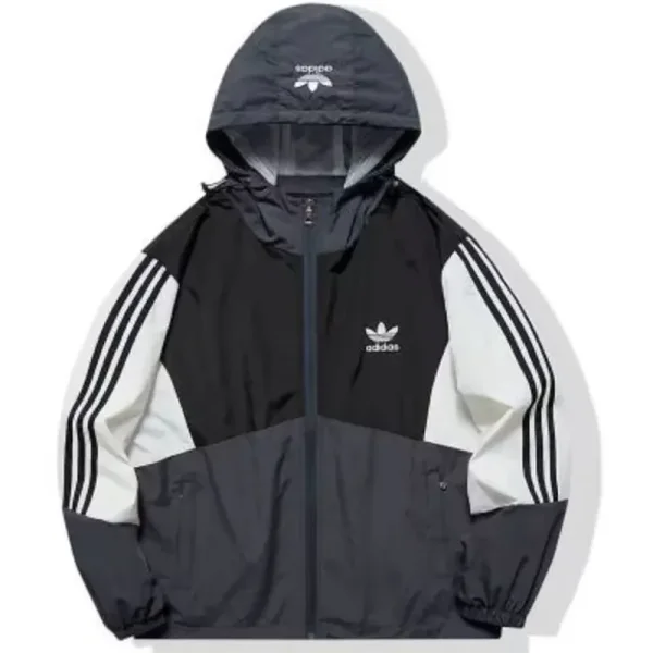 2025 AD~ Black White Windbreaker