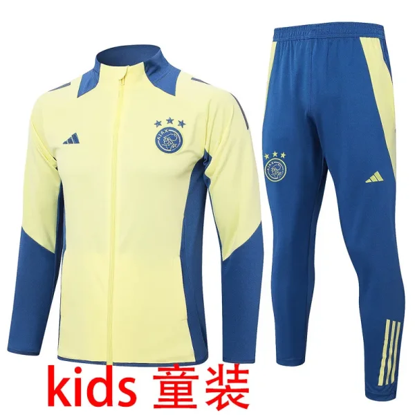 2025 Ajax Yellow Kids Jacket Tracksuit