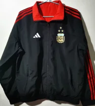 2023 Argentina Red Black Reversible Windbreaker (3星双面)