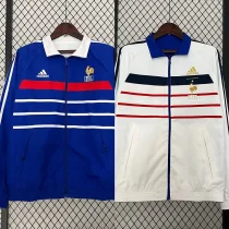 2024 France Blue White Reversible Windbreaker